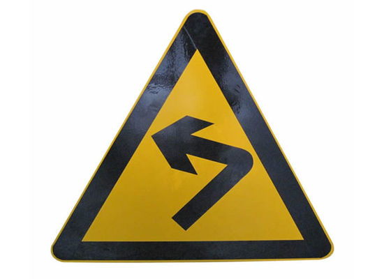 Durable Yellow Triangle Sheet Raffic Warning Danger Traffic Signs