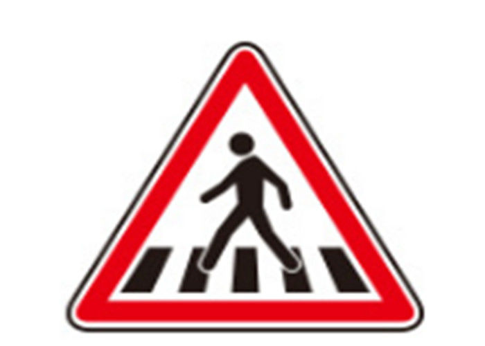 Aluminium Triangle Reflective Film Danger Traffic Signs