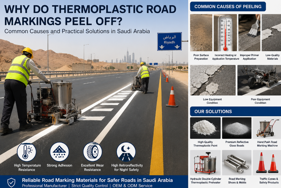 Latest company blogs about Why Do Thermoplastic Road Markings Peel Off in Saudi Arabia? Common Causes and Practical Solutions