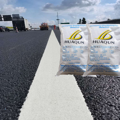 Buy AASHTO M249 Standard Thermoplastic Road Marking Paint with 30% Glass Beads for Fast Drying ≤3 mins online manufacture