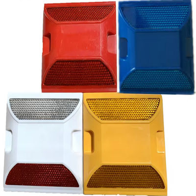 Buy ABS Cat Eyes Plastic Road Reflectors , Reflective Road Markers Red White Green Blue online manufacture