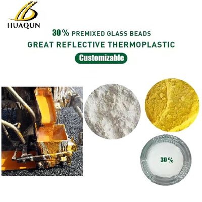 Buy Customizable Reflective Hot Melt Line Marking Paint 30% Glass Bead Thermoplastic Road Marking Paint online manufacture
