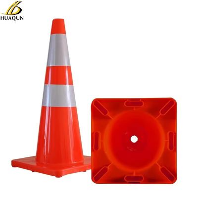 Buy Flexible Orange Highway Cones PVC Custom Traffic Cone For Effective Warning online manufacture