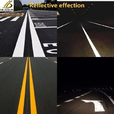 Buy Customized Reflective Paint Standard Road Paint 20% Mixed Glass Beads Thermoplastic Paint online manufacture