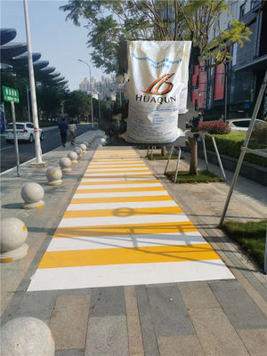 Buy Road Line Paint Yellow White Color Traffic Coating Powder Thermoplastic Hot Melt Road Marking Paint HUAQUN online manufacture