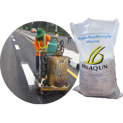 Customized Road White Line Paint , Pavement Line Paint Powder With 5% Premixed Glass Beads