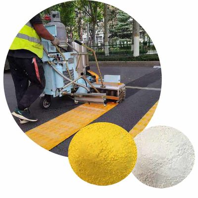 Customized Road White Line Paint , Pavement Line Paint Powder With 5% Premixed Glass Beads