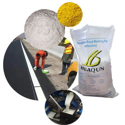 High-Index Reflective Thermoplastic Road Marking Paint Powder Coating With Glass Beads Mainly Resin Product