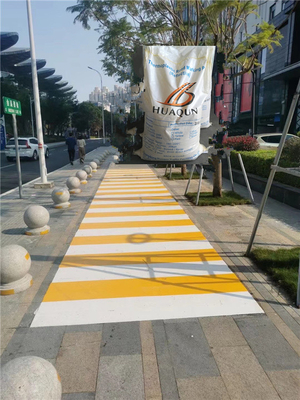 Road Line Paint Yellow White Color Traffic Coating Powder Thermoplastic Hot Melt Road Marking Paint HUAQUN