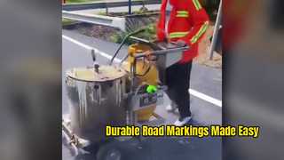 Ever wondered how road arrows and symbols are made?
